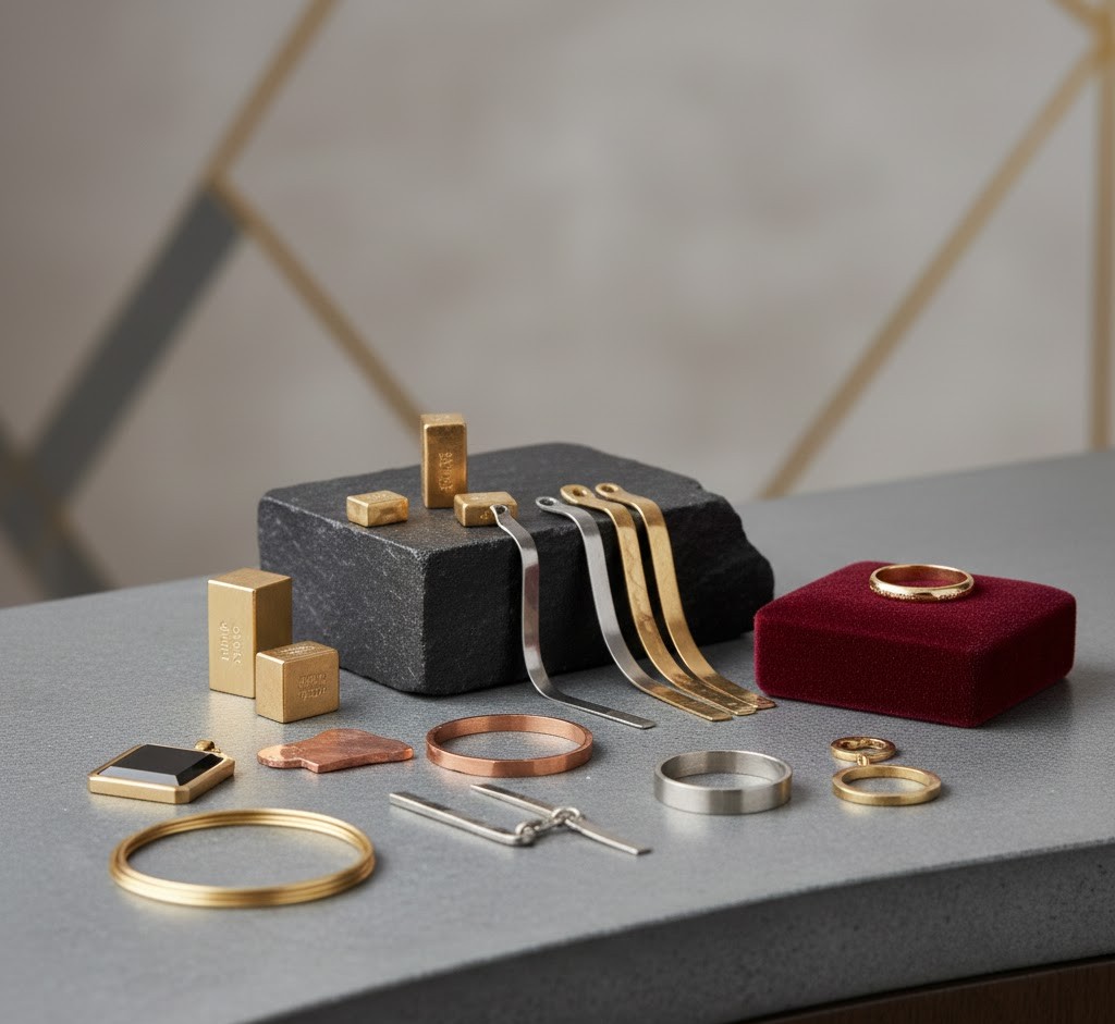 Metaller til smykkefremstilling